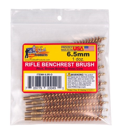 PROSHOT 6.5MM BRUSH - 12 QTY. BULK PACK 6.5R-D - Win Repeating Arms Promotion